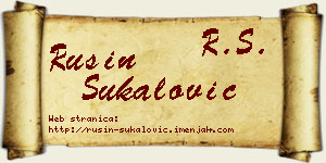 Rusin Šukalović vizit kartica
